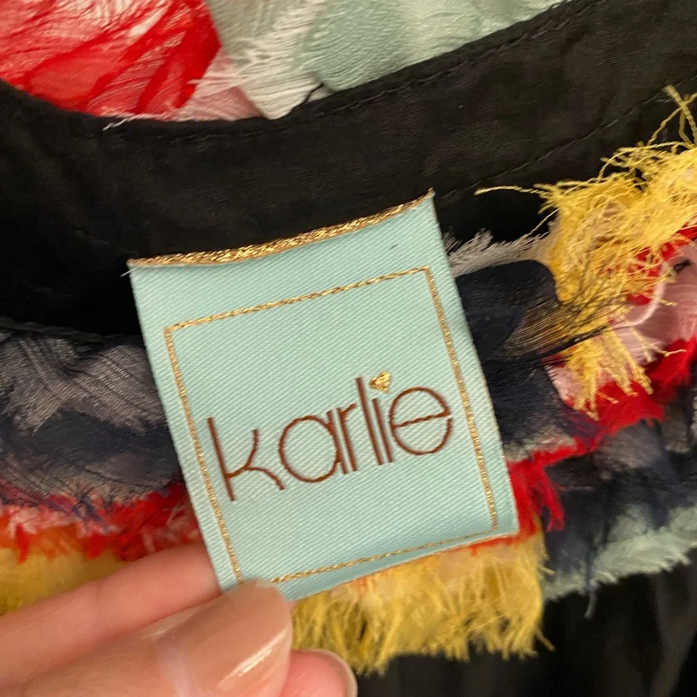 Karlie black blouse size small - Picture 2 of 5